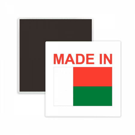 Madagascar Country Love Square Ceracs Fridge Magnet Keepsake Memento