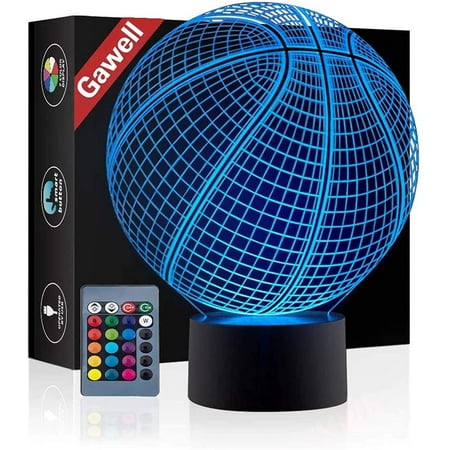 Gawell Basketball 3D Illusion Birthday Gift Lamp 16 Colors Changing Touch Switch Xmas Decoration Night Light Remote Control Acrylic Flat & ABS Base & USB Cable Toy for Basketball Sport Fans
Gawell Basketball 3D Illusion Birthday Gift Lamp 16 Colors Changing Touch Switch Xmas Decoration Night Light Remote Control Acrylic Flat & ABS Base & USB Cable Toy for Basketball Sport Fans
