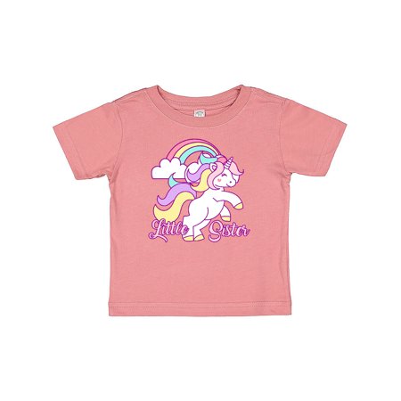 Inktastic Little Sister Unicorn Gift Baby Girl T-Shirt
