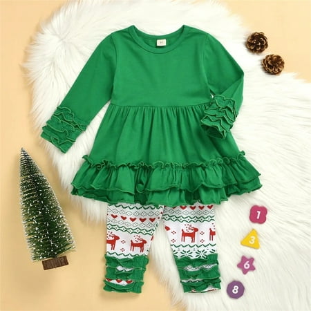 kpoplk Christmas Outfits For Girls Kids Toddler Baby Girls Autumn Winter Christmas Print Cotton Long Sleeve Christmas Outfit(Green)
kpoplk Christmas Outfits For Girls Kids Toddler Baby Girls Autumn Winter Christmas Print Cotton Long Sleeve Christmas Outfit(Green)