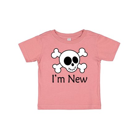Inktastic I m New Cute Skull Baby Gift Baby Boy or Baby Girl T-Shirt