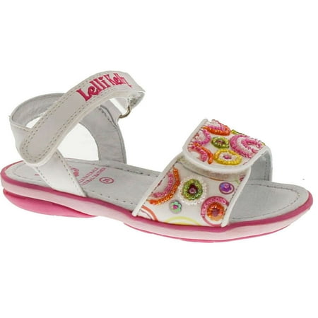 Lelli Kelly Kids Girls LK1416 Swirl Fashion Sandals White Fantasy 23