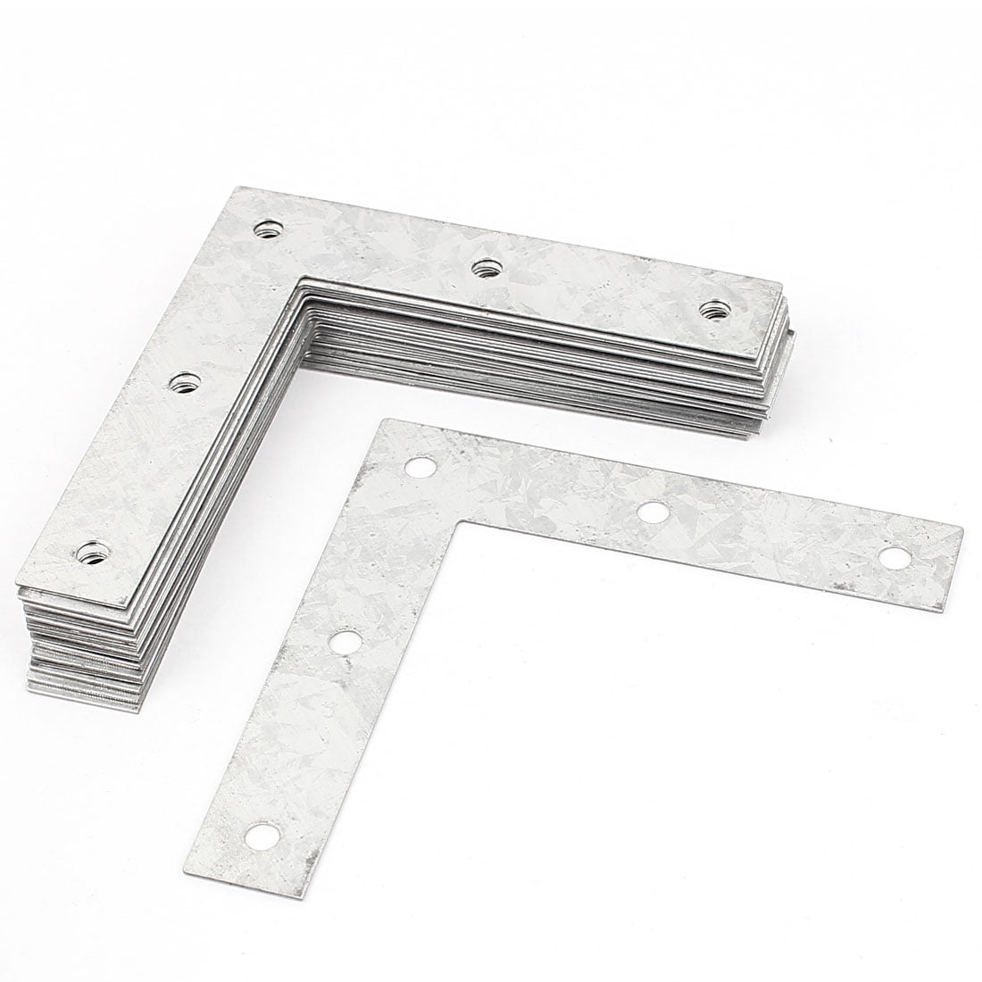 20pcs Metal Flat Corner Braces L Shaped Angle Brackets Plate
