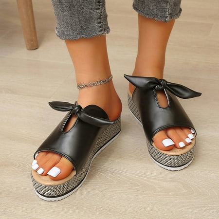 NEGJ Fashion Women Summer Bow Comfortable Slip-On Flat Shoes Beach Weave Peep Toe Breathable Sandals
NEGJ Fashion Women Summer Bow Comfortable Slip-On Flat Shoes Beach Weave Peep Toe Breathable Sandals