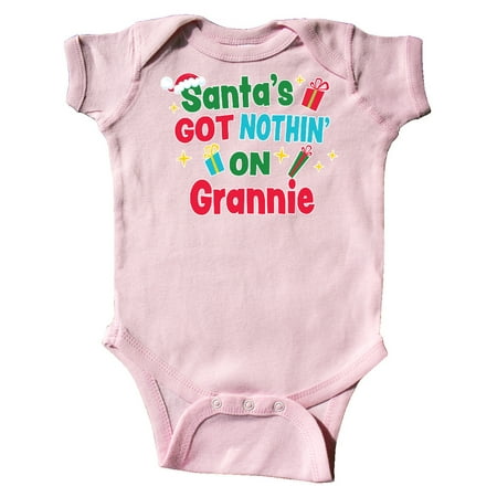 Inktastic Santa s Got Nothin on Grannie with Christmas Presents Gift Baby Boy or Baby Girl Bodysuit
Inktastic Santa s Got Nothin on Grannie with Christmas Presents Gift Baby Boy or Baby Girl Bodysuit