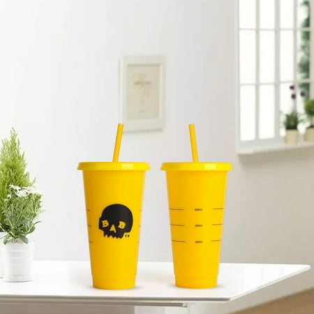 ZIG 710ML Water Bottle Straw Design with Lids Plastic Novelty Style Discoloration Water Mug Party Supplies
ZIG 710ML Water Bottle Straw Design with Lids Plastic Novelty Style Discoloration Water Mug Party Supplies