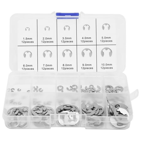 M1.5-M10 E Clip Washer Durable Standard Buckl E Clip Washer Kit With Storage Box For Industry For Professional Field
M1.5-M10 E Clip Washer Durable Standard Buckl E Clip Washer Kit With Storage Box For Industry For Professional Field