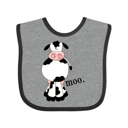 Inktastic Cow-moo. Gift Baby Boy or Baby Girl Bib