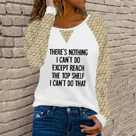 Aueoeo Womens Plus Size Tops T Shirts for Women Graphic Women s Fashion Round Neck Comfortable Loose Print T-Shirt Long Sleeves Blouse Casual Tops Lace
Aueoeo Womens Plus Size Tops T Shirts for Women Graphic Women s Fashion Round Neck Comfortable Loose Print T-Shirt Long Sleeves Blouse Casual Tops Lace
