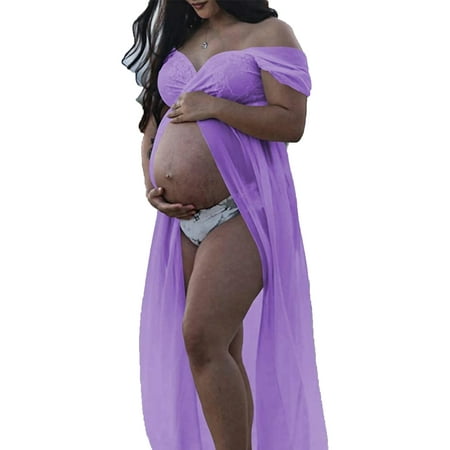 Enjiwell Women s Pregnant Spilt Long Gown Off Shoulder Maternity Photography Maxi Dress
Enjiwell Women s Pregnant Spilt Long Gown Off Shoulder Maternity Photography Maxi Dress