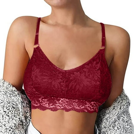TFDZ Womens Bra Wireless Bra Women Sexy Sunflower Lace Beauty Back Tube Top Camisole Bra Prevent Light Out Red
TFDZ Womens Bra Wireless Bra Women Sexy Sunflower Lace Beauty Back Tube Top Camisole Bra Prevent Light Out Red