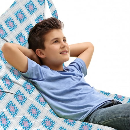 Abstract Lounger Chair Bag Shapes Formed of Zigzags Tribal Inspired Design High Capacity Storage with Handle Container Lounger Size Pale Pink Sea Blue by Ambesonne
Abstract Lounger Chair Bag Shapes Formed of Zigzags Tribal Inspired Design High Capacity Storage with Handle Container Lounger Size Pale Pink Sea Blue by Ambesonne