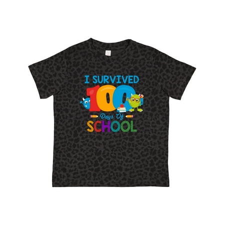 Inktastic Survived 100 Days of School Gift Toddler Boy or Toddler Girl T-Shirt
