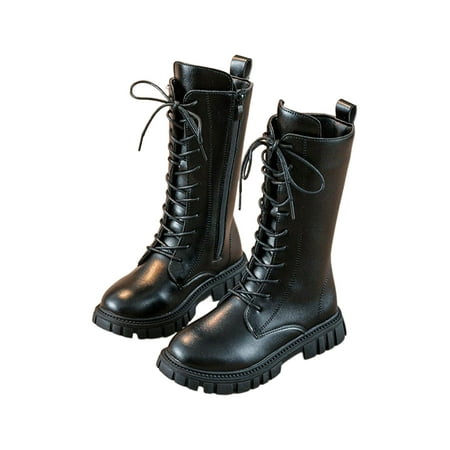 Ritualay Kids Knee High Boots Side Zipper Riding Boot Platform Tall Bootie Non-Slip Retro Winter Shoes Girl Girls Lug Sole Booties Black(With Line) 10C
Ritualay Kids Knee High Boots Side Zipper Riding Boot Platform Tall Bootie Non-Slip Retro Winter Shoes Girl Girls Lug Sole Booties Black(With Line) 10C