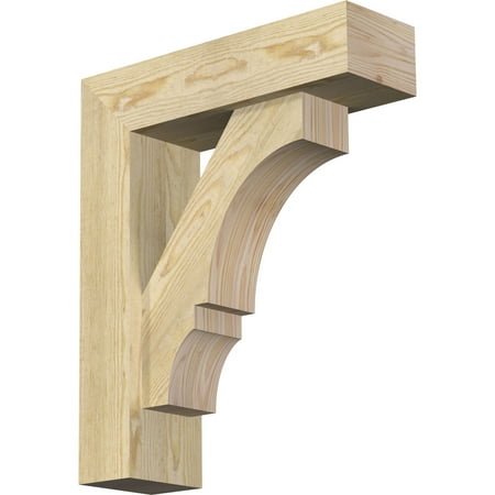 Ekena Millwork 6 W x 20 D x 24 H Balboa Block Rough Sawn Bracket w/ Offset Brace Douglas Fir
Ekena Millwork 6 W x 20 D x 24 H Balboa Block Rough Sawn Bracket w/ Offset Brace Douglas Fir