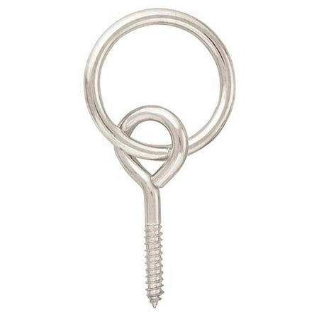 70AI Pack Of 50 2 In X 7 Mm Screw Eye Ring Point Bites Wood Easily Steel Wire
