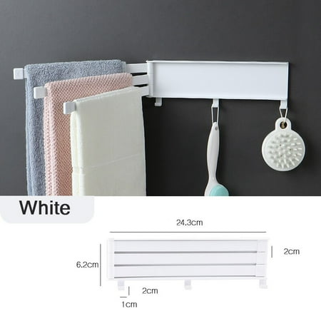 OBkind Rotating Multi-Pole Towel Storage Rack Bathroom Toilet Towel Hanger Kitchen Towel Hanger Non-perforated Plastic A2
OBkind Rotating Multi-Pole Towel Storage Rack Bathroom Toilet Towel Hanger Kitchen Towel Hanger Non-perforated Plastic A2