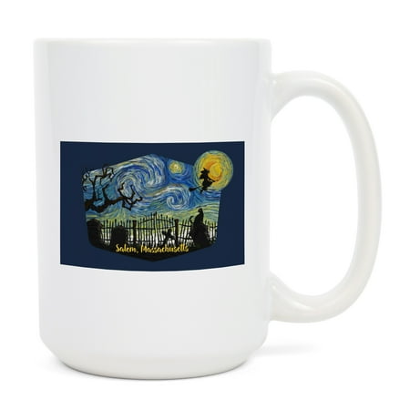 15 fl oz Ceramic Mug Salem Massachusetts Starry Night Graveyard Contour Dishwasher & Microwave Safe
15 fl oz Ceramic Mug Salem Massachusetts Starry Night Graveyard Contour Dishwasher & Microwave Safe