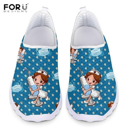 FORUDESIGNS Cute Cartoon Nursing Doctor Printed Flats Shoes Women Casual Summer Slip On Sneakers Lightweight Nurse Ladies Shoe
FORUDESIGNS Cute Cartoon Nursing Doctor Printed Flats Shoes Women Casual Summer Slip On Sneakers Lightweight Nurse Ladies Shoe