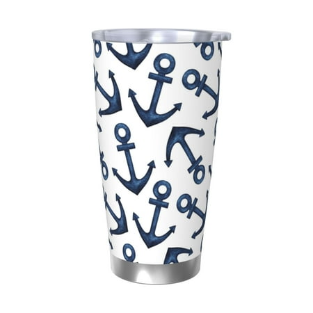 Logiee Navy Blue Anchors Print 20OZ Car Cup with Lid Stainless Steel Vacuum Insulated Double Wall Travel Tumbler Durable Insulated Coffee Mug Thermal Cup with Straw-Without Straw
Logiee Navy Blue Anchors Print 20OZ Car Cup with Lid Stainless Steel Vacuum Insulated Double Wall Travel Tumbler Durable Insulated Coffee Mug Thermal Cup with Straw-Without Straw