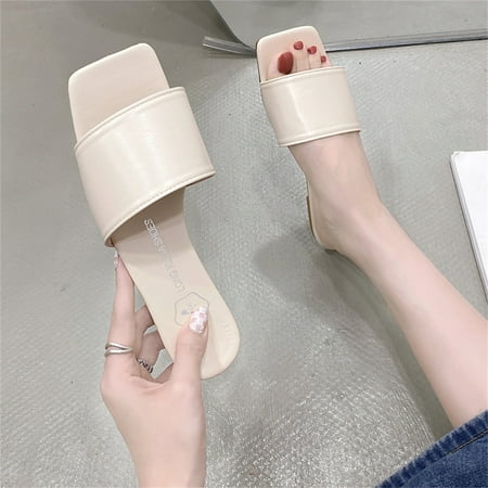 MRULIC slippers for women Womens Shoes Summer Color Rhinestones Outer Wear Sandals Fashion Square Toe Flat Slippers house slippers for women Beige + US:8.5
MRULIC slippers for women Womens Shoes Summer Color Rhinestones Outer Wear Sandals Fashion Square Toe Flat Slippers house slippers for women Beige + US:8.5