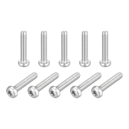 M5x30mm Torx Security Machine Screws 10 Pack 316 Stainless Steel Pan Head Tamper Proof Screw Fasteners Bolts
M5x30mm Torx Security Machine Screws 10 Pack 316 Stainless Steel Pan Head Tamper Proof Screw Fasteners Bolts