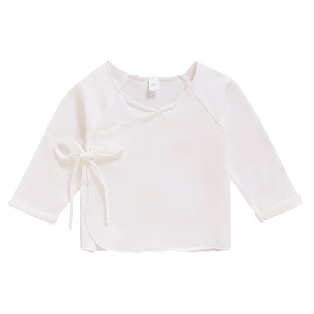 Kucnuzki Infant Girl Clothes 6 Months Infant Girl Fall-Winter Tops 12 Months Long Sleeve Solid Color Lace-Up Cozy Lined Tops White
Kucnuzki Infant Girl Clothes 6 Months Infant Girl Fall-Winter Tops 12 Months Long Sleeve Solid Color Lace-Up Cozy Lined Tops White