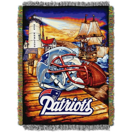 NFL 48" x 60" Tapestry Throw Home Field Advantage Series- Patriots