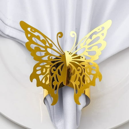 Lieonvis Set of 100 3D Butterfly Shape Napkin Rings Decorative Paper Napkin Holder Table Decoration Accessories for Wedding Banquet Dinner and Catering Party Services
Lieonvis Set of 100 3D Butterfly Shape Napkin Rings Decorative Paper Napkin Holder Table Decoration Accessories for Wedding Banquet Dinner and Catering Party Services