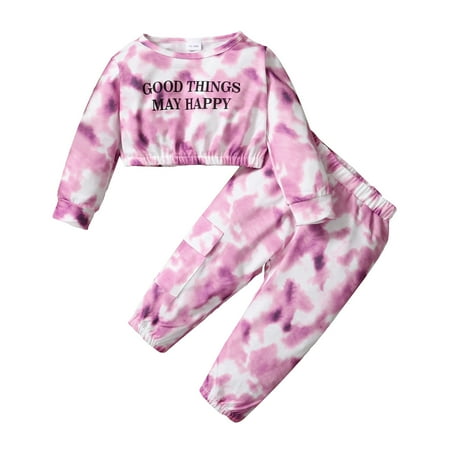 Kucnuzki 3T Toddler Girl Fall-Winter Outfits Pants Sets 4T Long Sleeve Tie Dye Prints Cozy Tops Elastic Pants 2PCS Set Purple
Kucnuzki 3T Toddler Girl Fall-Winter Outfits Pants Sets 4T Long Sleeve Tie Dye Prints Cozy Tops Elastic Pants 2PCS Set Purple