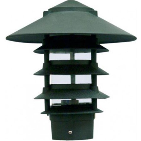 Dabmar Lighting D5562-G 10 x 0.5 in. 13W & 120V S13-GU24 Five Tier Pagoda Light - Green