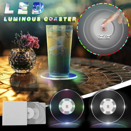 Banghong 3 PCS LED Luminous Transparent Crystal Cup Mat Ultra-thin Colorful Flash Luminous Cup Mat 
Banghong 3 PCS LED Luminous Transparent Crystal Cup Mat Ultra-thin Colorful Flash Luminous Cup Mat