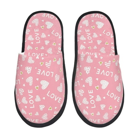 House Slippers for Women Men - Love Warm Non-slip Mens Womens Slippers Cozy Slip-on House Shoes Bedroom Outdoor Indoor Slippers for Men
House Slippers for Women Men - Love Warm Non-slip Mens Womens Slippers Cozy Slip-on House Shoes Bedroom Outdoor Indoor Slippers for Men