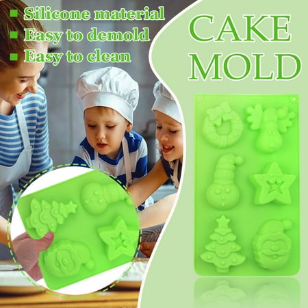 KEUSN Christmas Silicone Molds For Baking Jelly Soap Candy Cane Chocolate Candy Molds