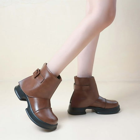 Aueoeo Womens Snow Boots Boots for Women Ankle Booties Sexy Low Heels Women s Retro Boots Round-Toe Chunky Heel Middle Heel Slouchy Belt Buckle Back Zipper Booties
Aueoeo Womens Snow Boots Boots for Women Ankle Booties Sexy Low Heels Women s Retro Boots Round-Toe Chunky Heel Middle Heel Slouchy Belt Buckle Back Zipper Booties