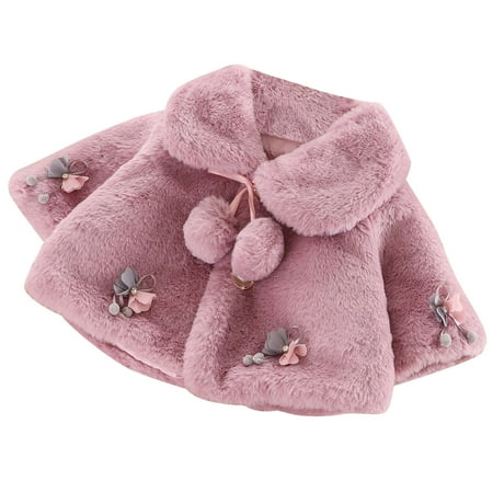 Odeerbi Reduced Baby Girl Clothes Toddler Winter Cloak Cute Faux Furs Cape Windproof Coat Warm
Odeerbi Reduced Baby Girl Clothes Toddler Winter Cloak Cute Faux Furs Cape Windproof Coat Warm