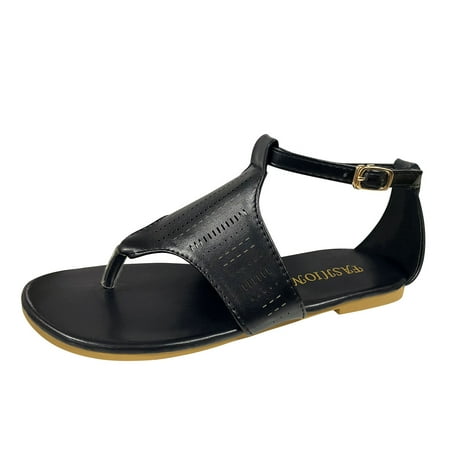 Womens Sandals Ladies Fashion Thong Flat Roman Sandals Cutout Fashion Buckle Beach Sandals Women S Sandals Pu Black 40
Womens Sandals Ladies Fashion Thong Flat Roman Sandals Cutout Fashion Buckle Beach Sandals Women S Sandals Pu Black 40