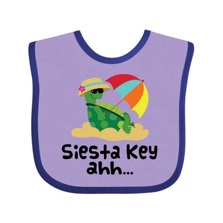 Inktastic Siesta Key Florida Summer Vacation Gift Baby Girl Bib