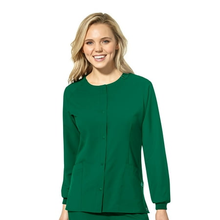 WonderWink W123 8155-Women s Crew Neck Warm Up Scrub Jacket