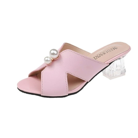 knqrhpse slippers for women Summer New Pearl Fish Mouth Thick With Wear High-Heeled Shoes womens slippers house slippers for women
knqrhpse slippers for women Summer New Pearl Fish Mouth Thick With Wear High-Heeled Shoes womens slippers house slippers for women