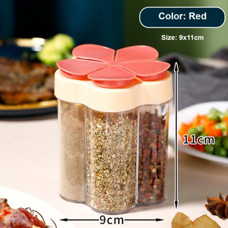 Spice Jar with Cover Plastic Moisture-Resistant Spice Shaker Condiment Condiment Storage Container 5 in 1 Household Seasoning Bottles
Spice Jar with Cover Plastic Moisture-Resistant Spice Shaker Condiment Condiment Storage Container 5 in 1 Household Seasoning Bottles