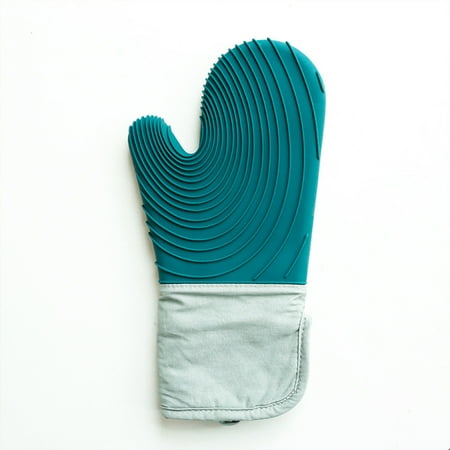 Morease Silicone Oven Gloves With Quilted Cotton Lining Professional Heat-Resistant Kitchen Potholder 1 Pair(Lake Blue)
Morease Silicone Oven Gloves With Quilted Cotton Lining Professional Heat-Resistant Kitchen Potholder 1 Pair(Lake Blue)