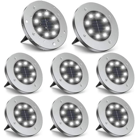 Solar Ground Lights Outdoor 8LED Solar Garden Lights IP65 Waterproof Solar Disk Lights for Pathway Yard Deck Patio Walkway
Solar Ground Lights Outdoor 8LED Solar Garden Lights IP65 Waterproof Solar Disk Lights for Pathway Yard Deck Patio Walkway