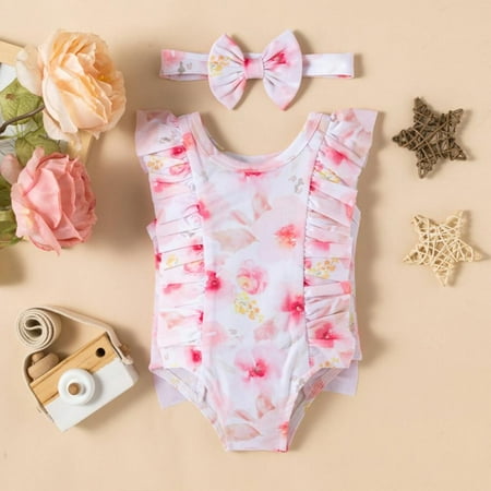 Bullpiano 6M-4T Newborn Baby Girl One Pieces Ruffle Swimsuit+Headband Infant Toddler Floral Print Bikini Beach Bathing Swimwear (Pink)
Bullpiano 6M-4T Newborn Baby Girl One Pieces Ruffle Swimsuit+Headband Infant Toddler Floral Print Bikini Beach Bathing Swimwear (Pink)