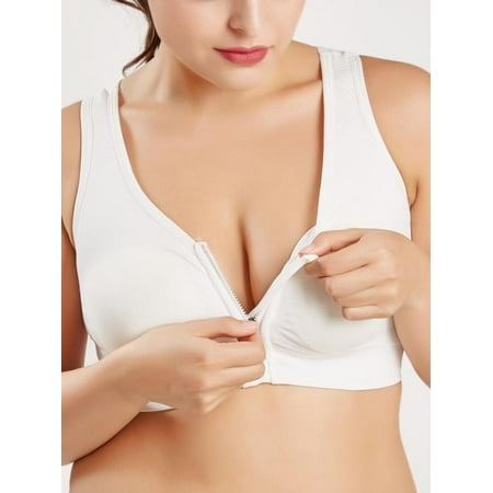 SUPERHOMUSE Women s Zip Front Sports Bra Wireless Post-Surgery Bra Active Yoga Sports Bras M-4XL
SUPERHOMUSE Women s Zip Front Sports Bra Wireless Post-Surgery Bra Active Yoga Sports Bras M-4XL
