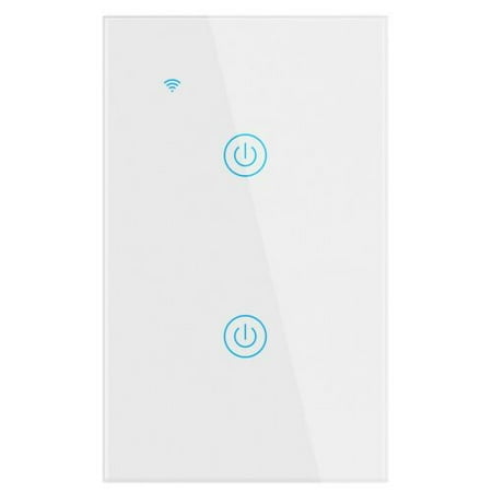 2 Gang WiFi Smart Wall Touch Light Switch Glass Panel For Alexa/Google App
2 Gang WiFi Smart Wall Touch Light Switch Glass Panel For Alexa/Google App