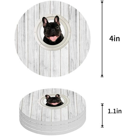 KXMDXA Bulldog Set of 8 Round Coaster for Drinks Absorbent Ceramic Stone Coasters Cup Mat with Cork Base for Home Kitchen Room Coffee Table Bar Decor
KXMDXA Bulldog Set of 8 Round Coaster for Drinks Absorbent Ceramic Stone Coasters Cup Mat with Cork Base for Home Kitchen Room Coffee Table Bar Decor