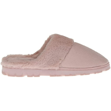 Kensie Women s Comfy Microsuede Faux Fur Collar Slipper 
Kensie Women s Comfy Microsuede Faux Fur Collar Slipper