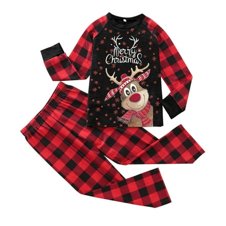 dianhelloya 1 Set O-Neck Long Sleeve Elastic Waist Christmas Parent-child Set Elk Snowflake Plaid Patchwork Print Xmas Top Pants Pajamas Set
dianhelloya 1 Set O-Neck Long Sleeve Elastic Waist Christmas Parent-child Set Elk Snowflake Plaid Patchwork Print Xmas Top Pants Pajamas Set