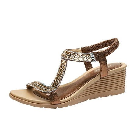QYZEU Snow Walking Boots Women Bear Sandals for Women Women Wedge Strap Sandals Summer Boho Shoes Comfortable Open Toe Elastic Strap Sandals Roman Sandals
QYZEU Snow Walking Boots Women Bear Sandals for Women Women Wedge Strap Sandals Summer Boho Shoes Comfortable Open Toe Elastic Strap Sandals Roman Sandals